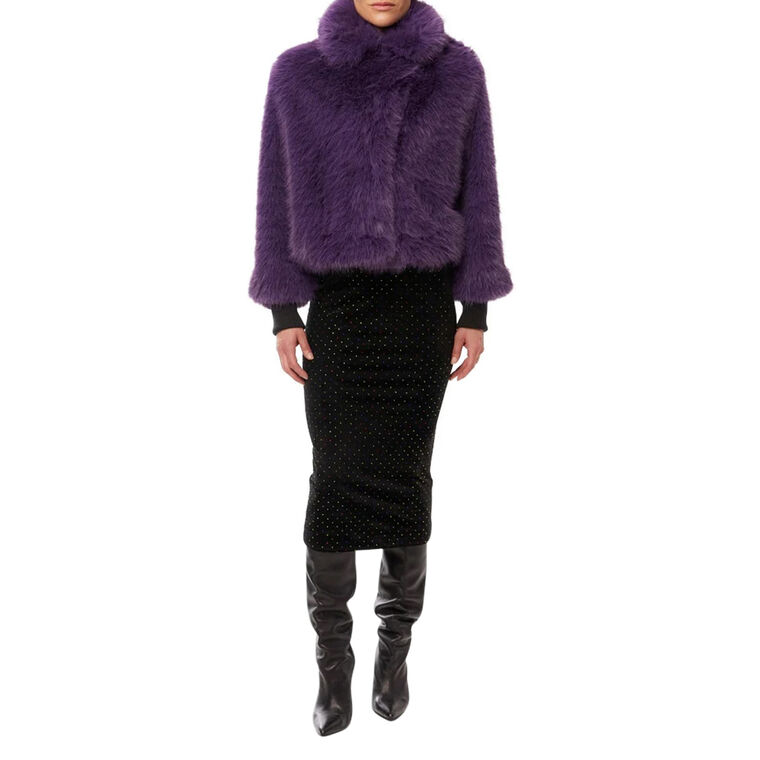Sawyer Cropped Faux Fur Coat image number null
