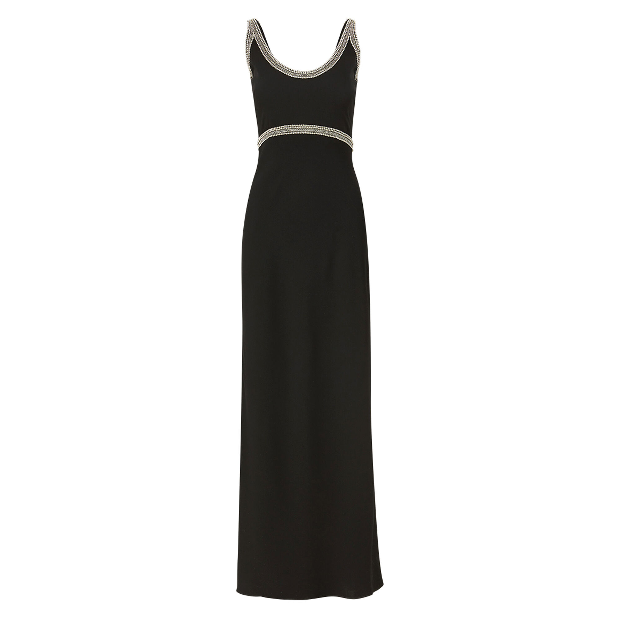 Flores Bead-Trim Maxi Dress