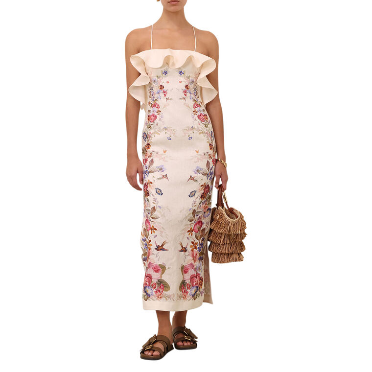 Patience Sleeveless Frill Midi Dress image number null