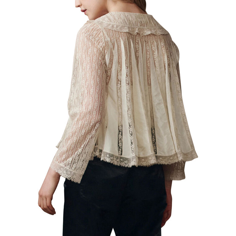 The Keepsake Lace Collared Long Sleeve Top image number null