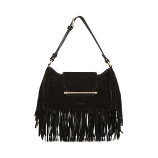 Multrees Omni Zipped Suede Shoulder Bag With Fringe