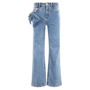 Bentley Flared Jeans With Bow Detail