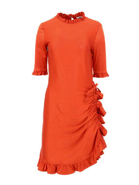 Satin Ruched Dress