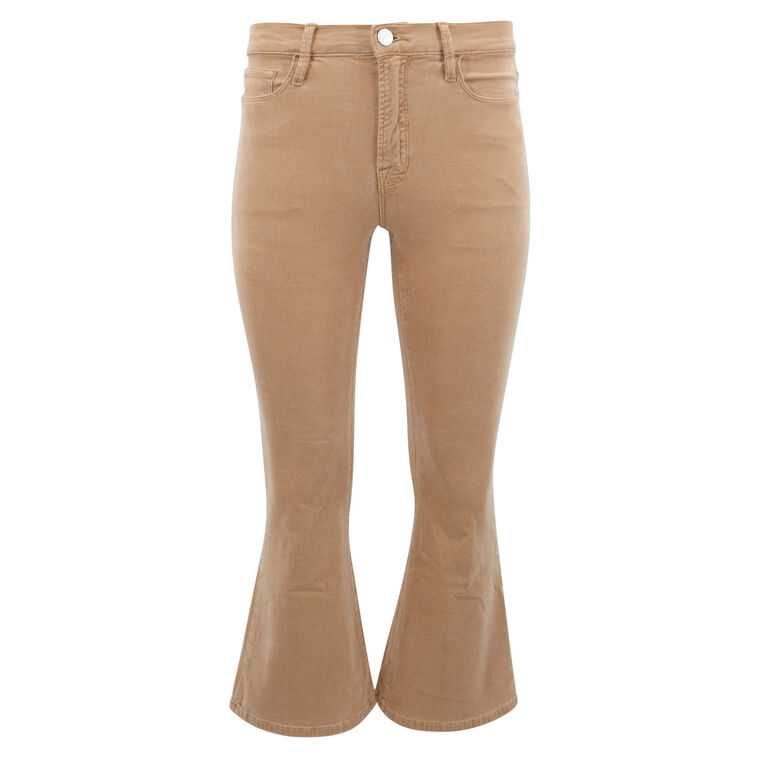 Le Crop Flare Corduroy Jean image number null