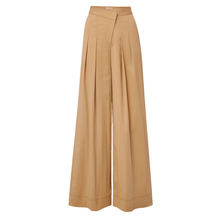 Heron Crossover Waistband Wide-Leg Pant image number null