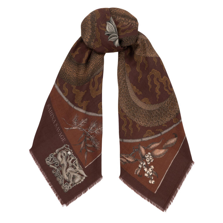 Chasing The Pearl Wool Silk Shawl image number null