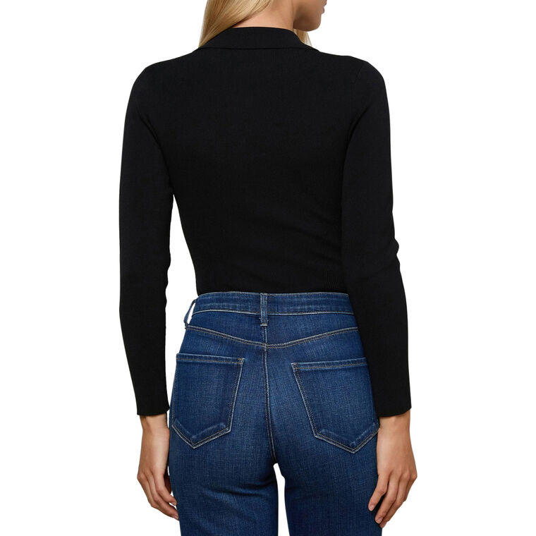 Elisabetta Long Sleeve Knit Bodysuit image number null