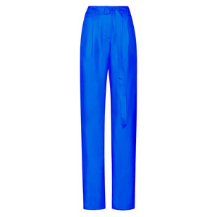 Silky Twill Belted Pant