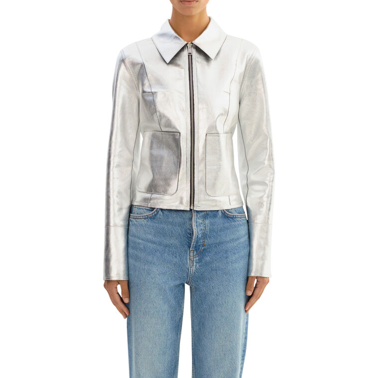 Claire Reversible Leather Jacket image number null