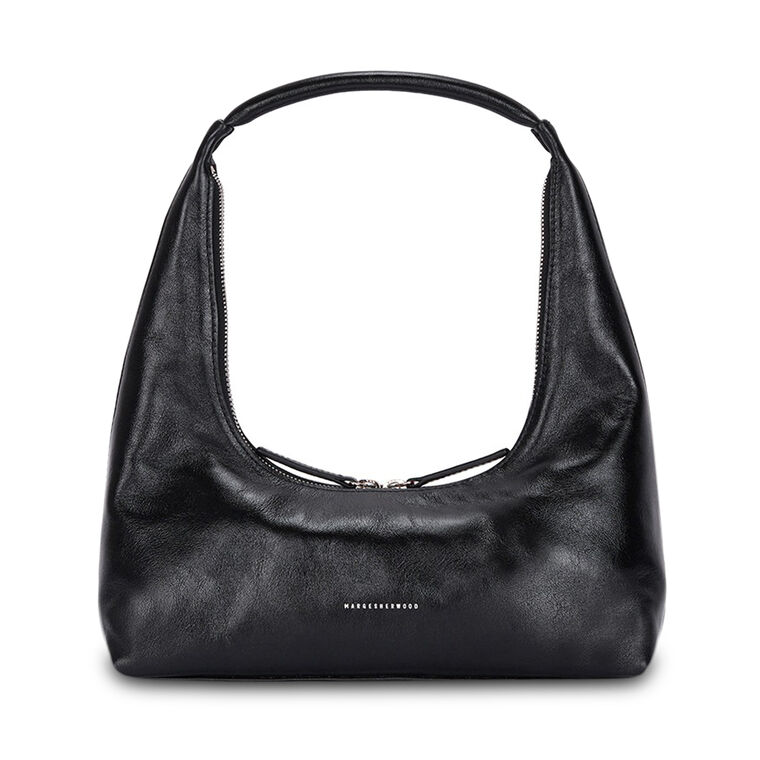 Glossy Hobo Shoulder Bag image number null