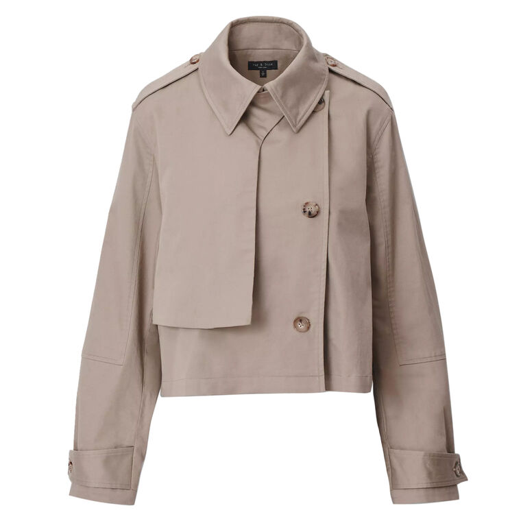 Jamie Cropped Trench Coat image number null