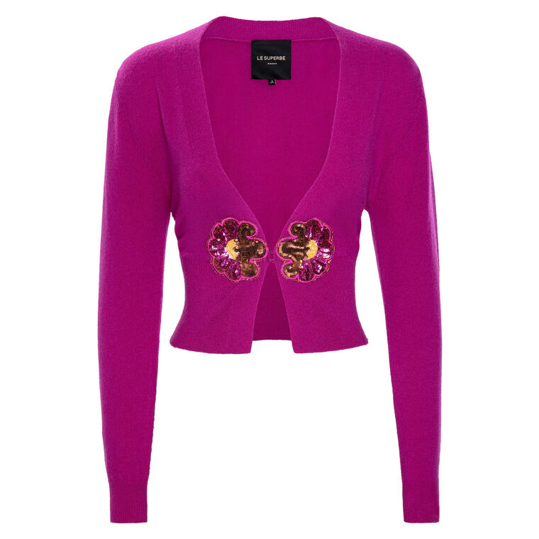 Joshua Tree Long Sleeve Cashmere Cardigan image number null