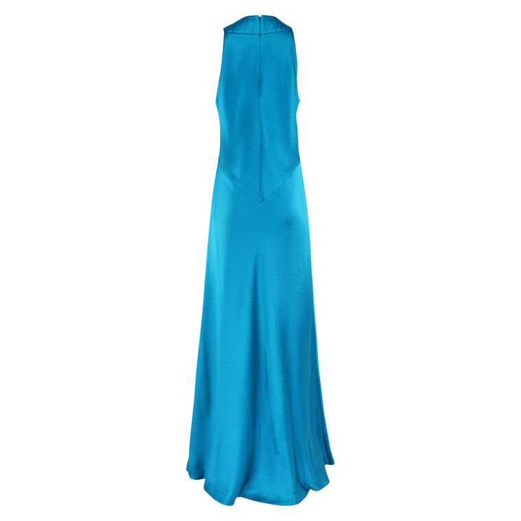 Hammered Satin Golden Girl Gown image number null