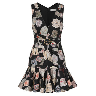 Dream Flip Sleeveless Love Letter Print Mini Dress