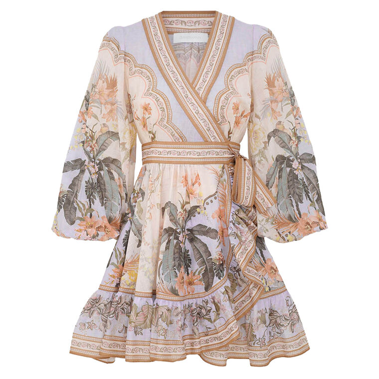 Wylie Mini Wrap Frill Dress image number null