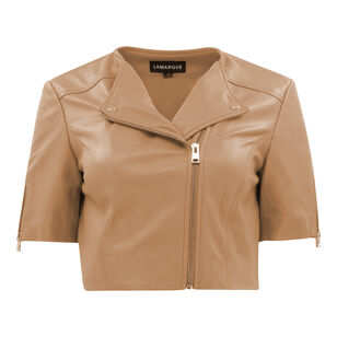Kirsi Cropped Biker Jacket
