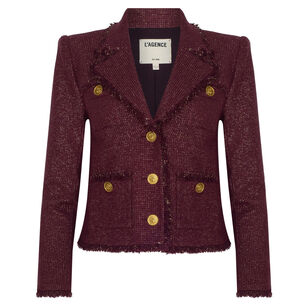 Sylvia Tweed Collared Jacket