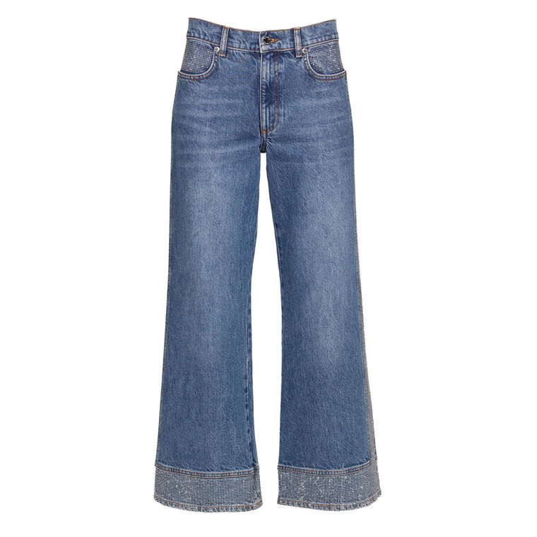 Lea Embellished Wide Leg Jean image number null