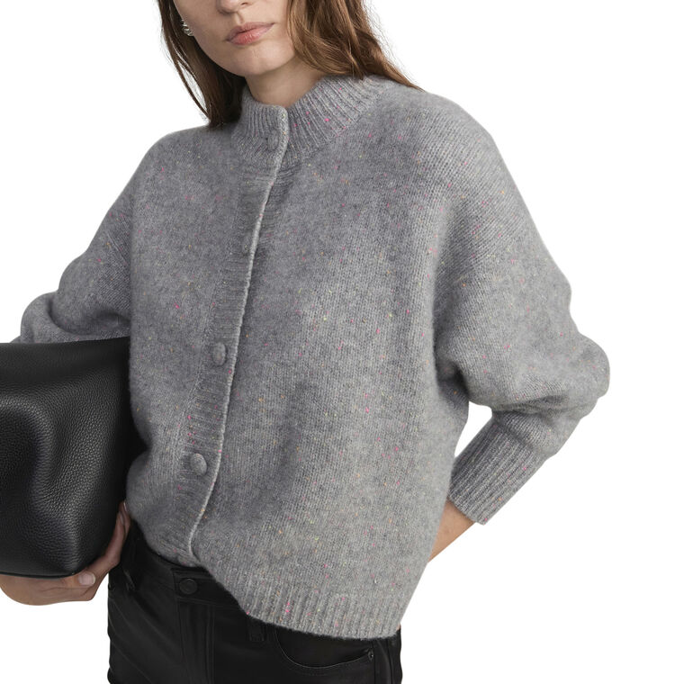 The Cashmere Fleck Cardigan image number null
