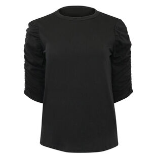 Waldorf Ruched-Sleeve Tee