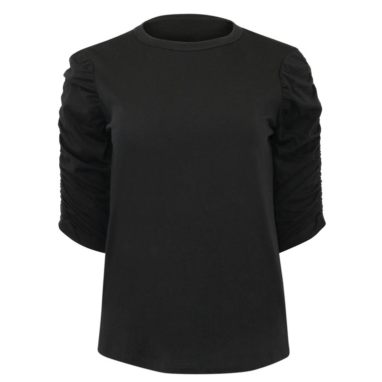 Waldorf Ruched-Sleeve Tee image number null