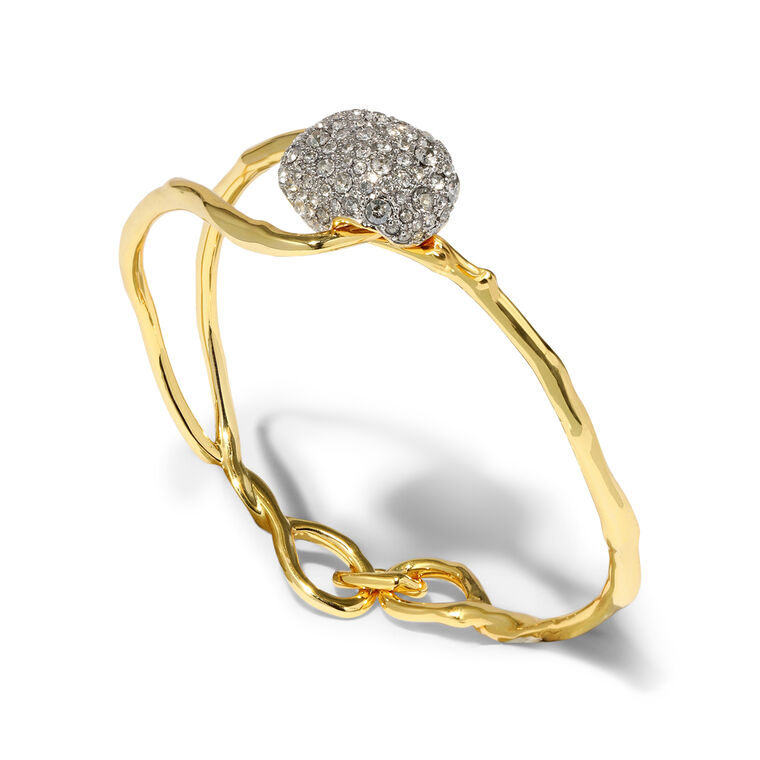 Sonales Crystal Pebble Clasp Bracelet image number null