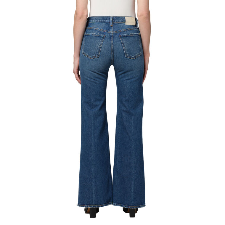 Kimberly 70's High-Rise Flare Jean image number null