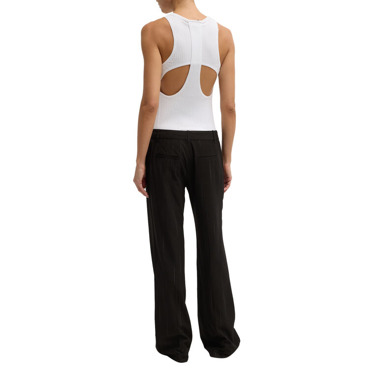 Isaac Viscose Suiting Flared Pant image number null