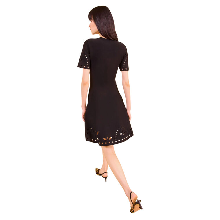 Fania Short Sleeve Knit Mini Dress image number null