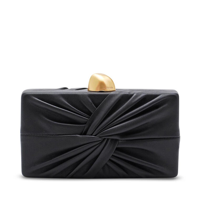 Lisse Knotted Leather Clutch image number null