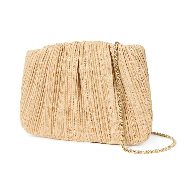 Brit Flat Pleated Clutch image number null