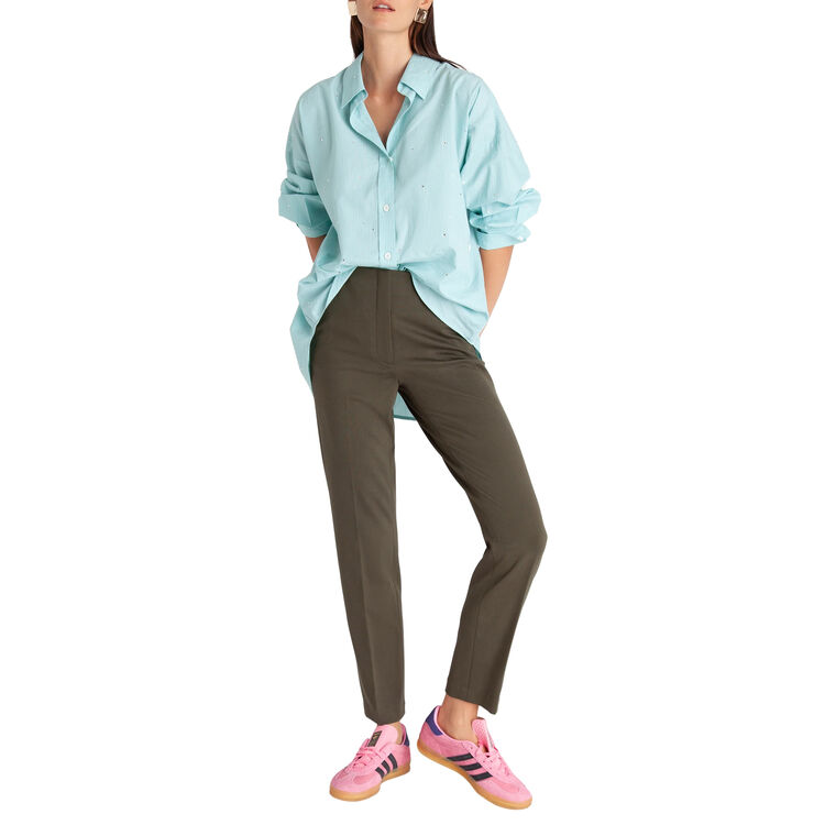 Frankie Long Sleeve Crystal Stripe Shirt image number null