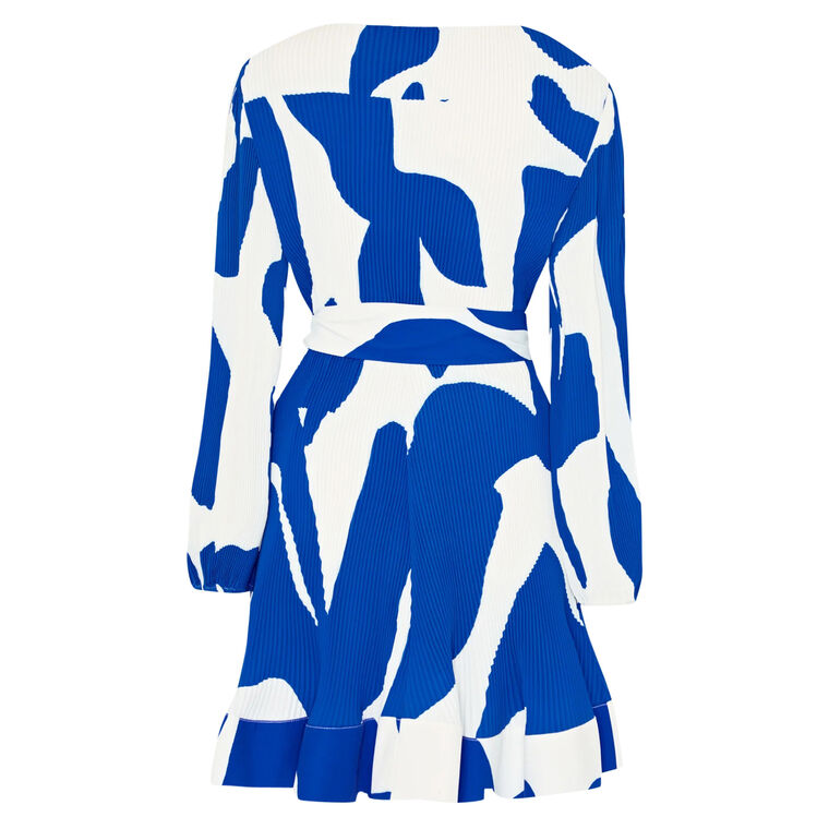 Liv Grand Foliage Pleated Mini Dress image number null