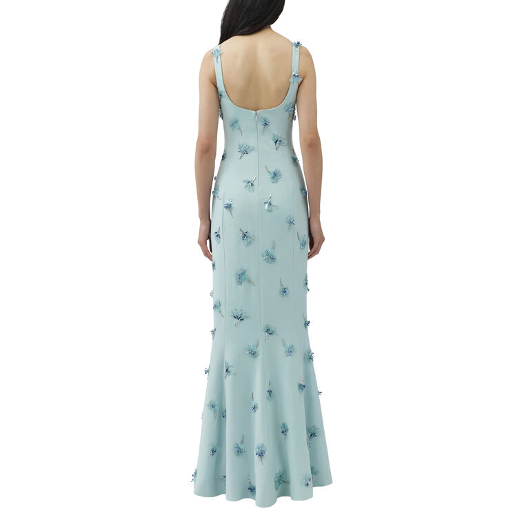 Briella Embellished Crepe Gown image number null