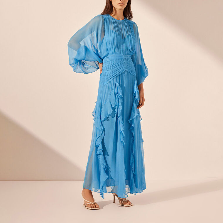 Margot Round Neck Maxi Dress image number null