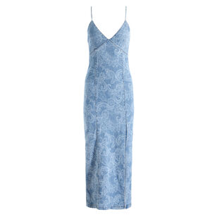 Julietta Denim Midi Slip Dress