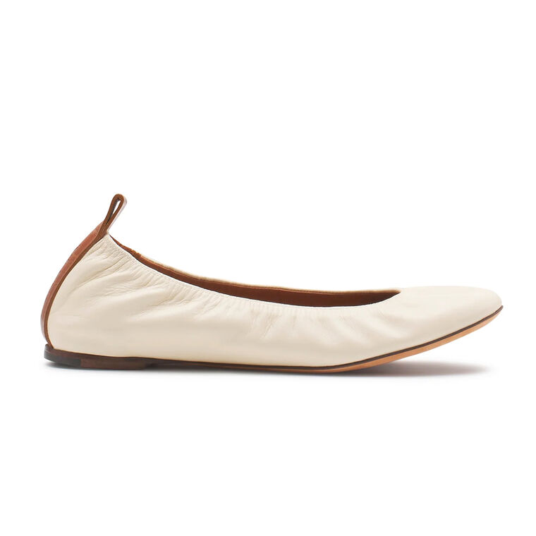 The Leather Ballerina Flat image number null