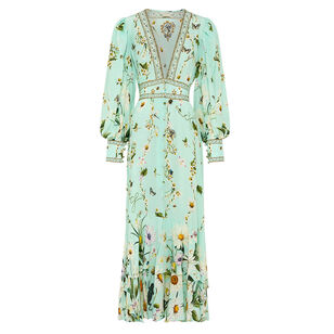 Long Button Front Dress