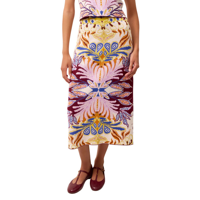 Janis Knit Midi Skirt image number null