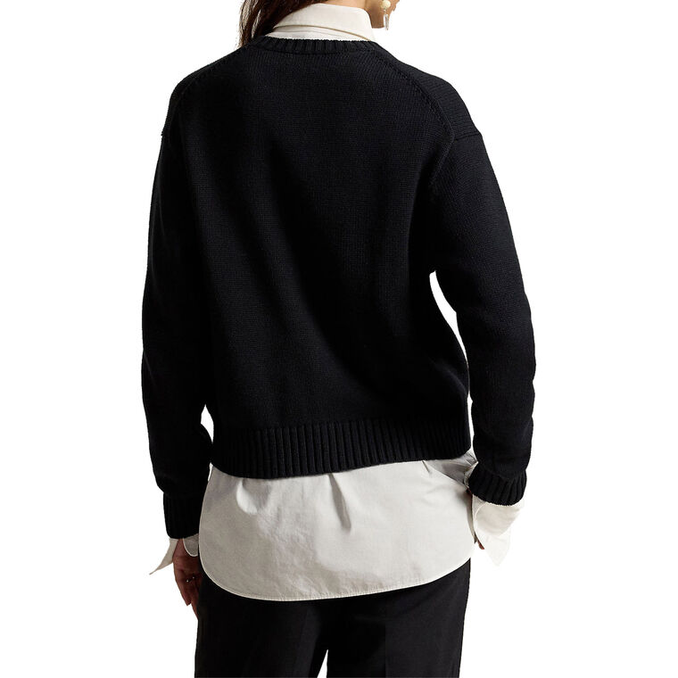 Cotton Crewneck Sweater image number null