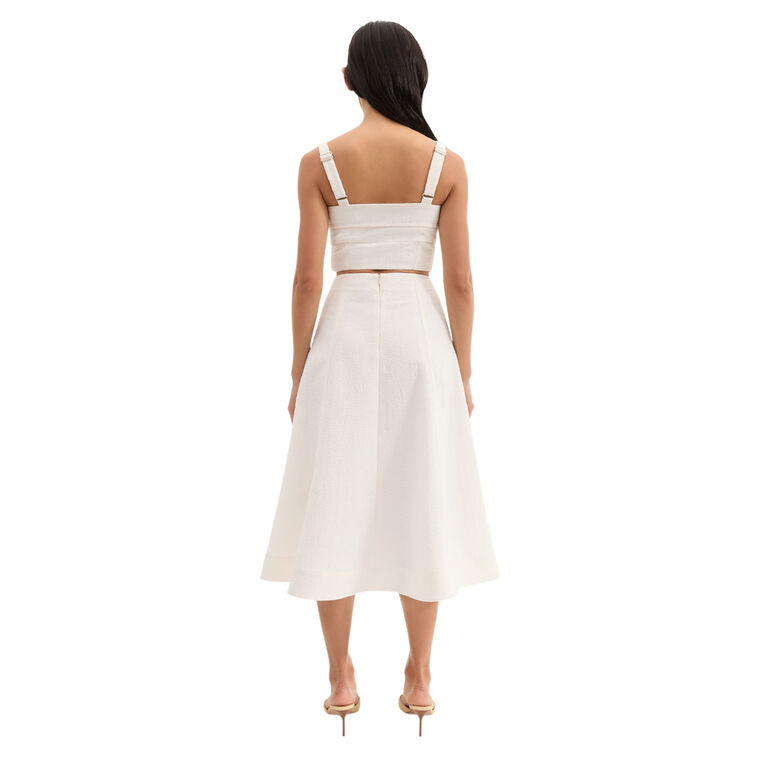 Fellini Jacquard A-Line Midi Skirt image number null