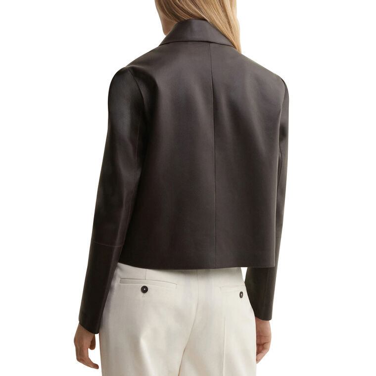 Emy Lamb Leather Classic Jacket image number null