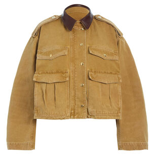 The Henderson Cropped Cotton Canvas Jacket
