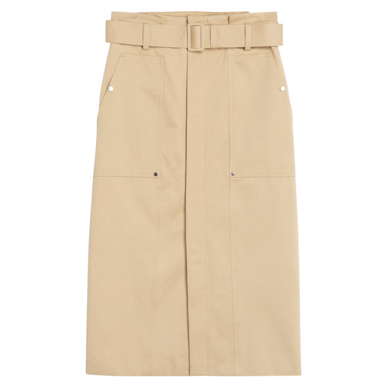 Maia Cotton Midi Skirt image number null