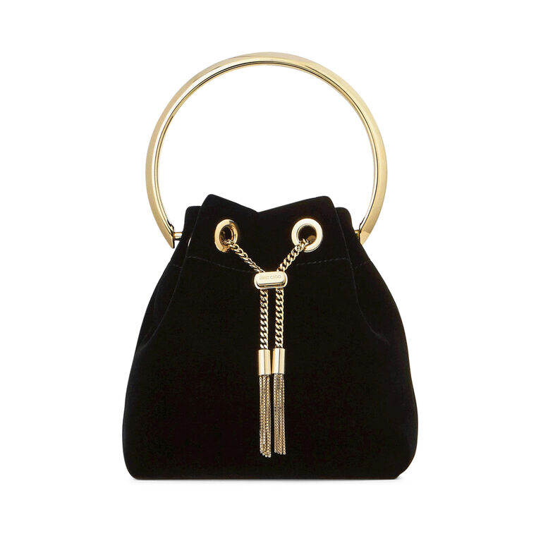 Velvet Bon Bon With Metal Handle image number null