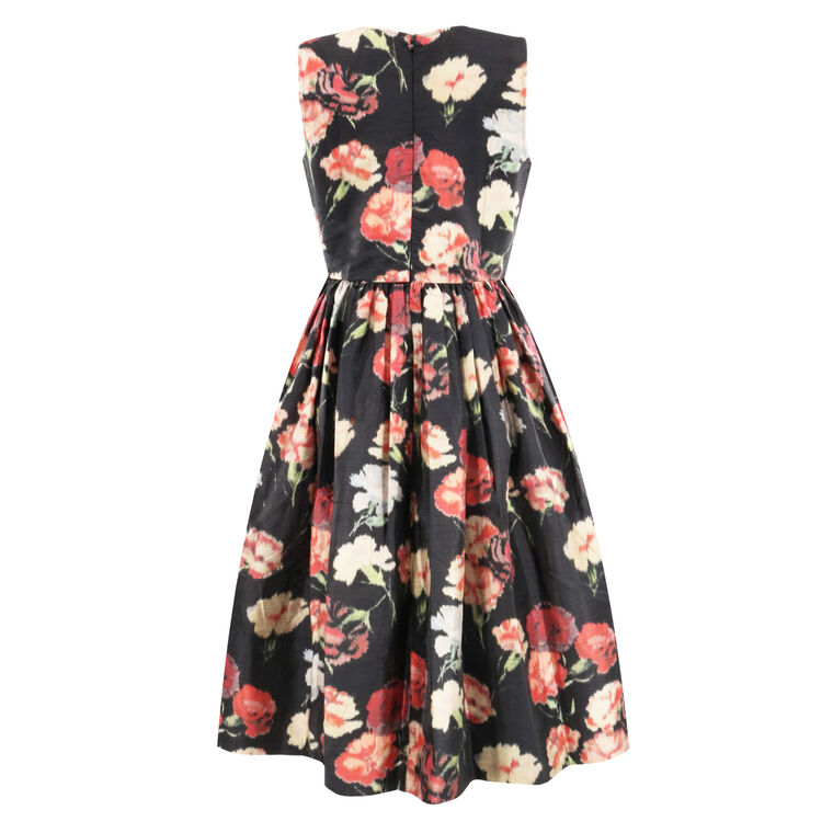 Sleeveless Taffeta Midi Dress image number null