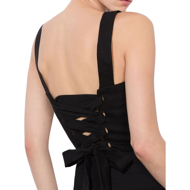 Natalia Lace Up Cropped Top image number null