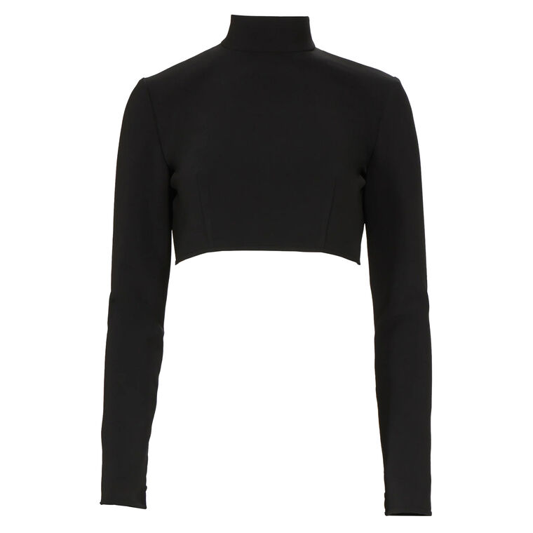 Nelle Cropped Turtleneck Top image number null