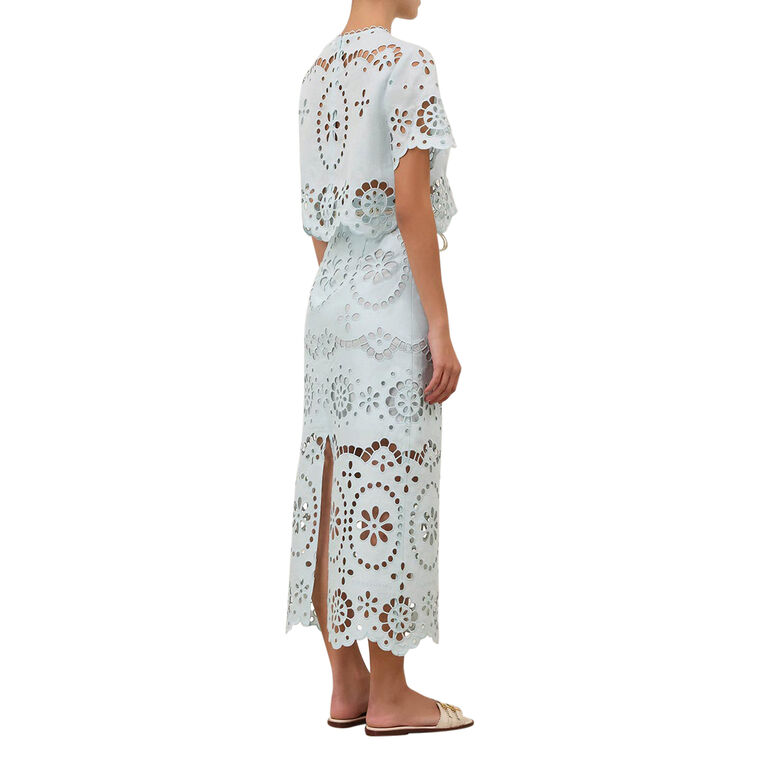 Awaken Embroidered Midi Skirt image number null