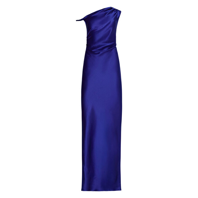 Modesto Asymmetrical Silk Maxi Dress image number null